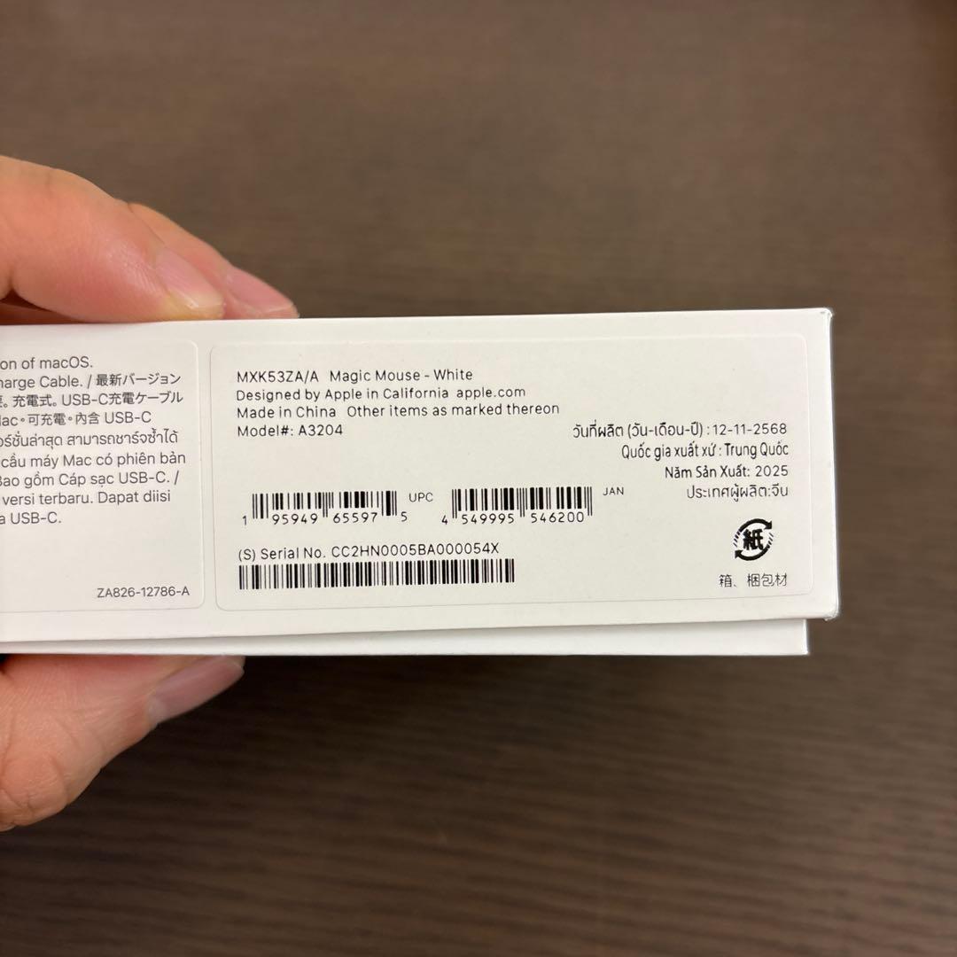 【ほぼ新品】Magic Mouse ホワイト USB-C MXK53ZA/A