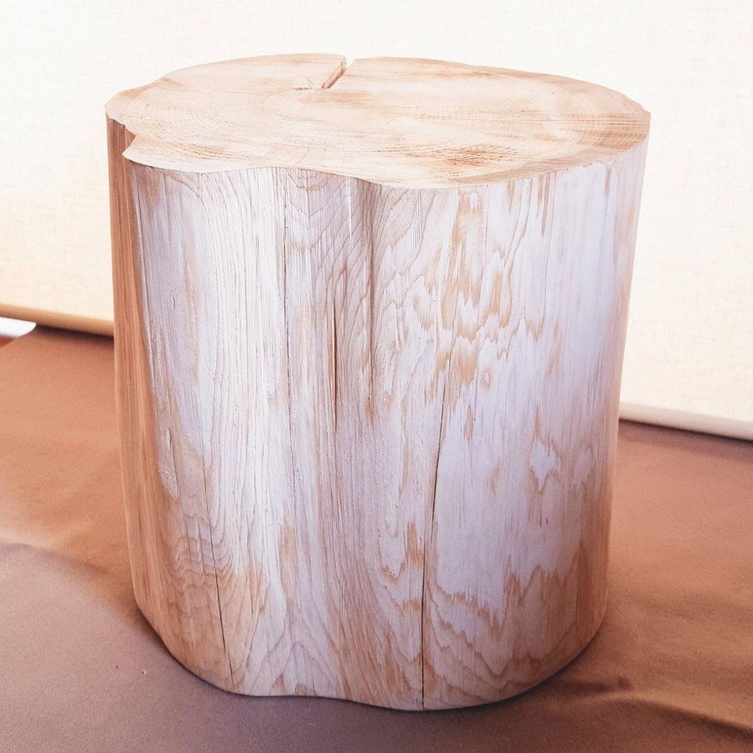 東濃ひのき 切株スツール・テーブル・無垢無塗装・オーガニック・特大