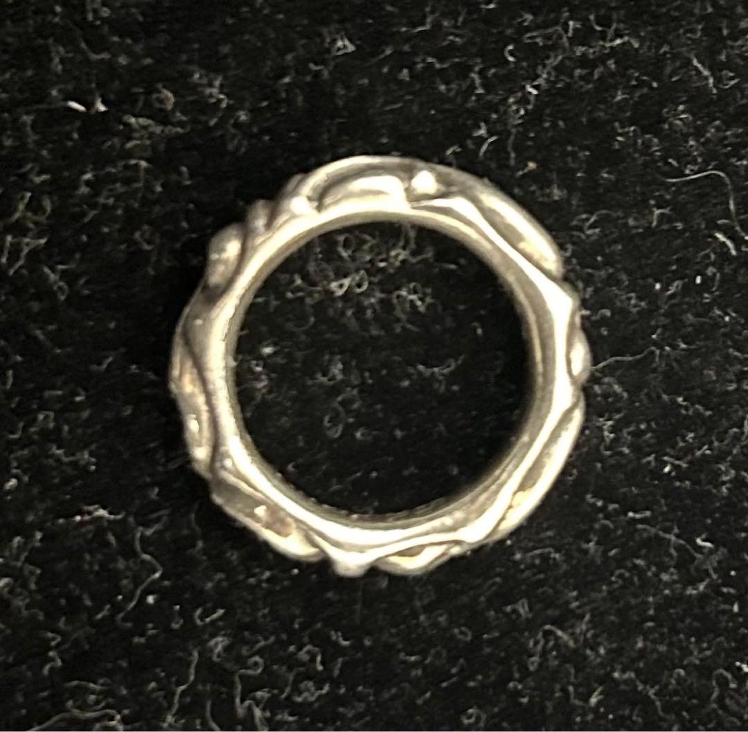 確実正規品　クロムハーツ　スクロールバンドリング　18号