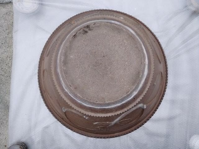 巨大水鉢　91x39cm　上縁4.5底径38cm　35kgぐらい　簡易ビオトープ