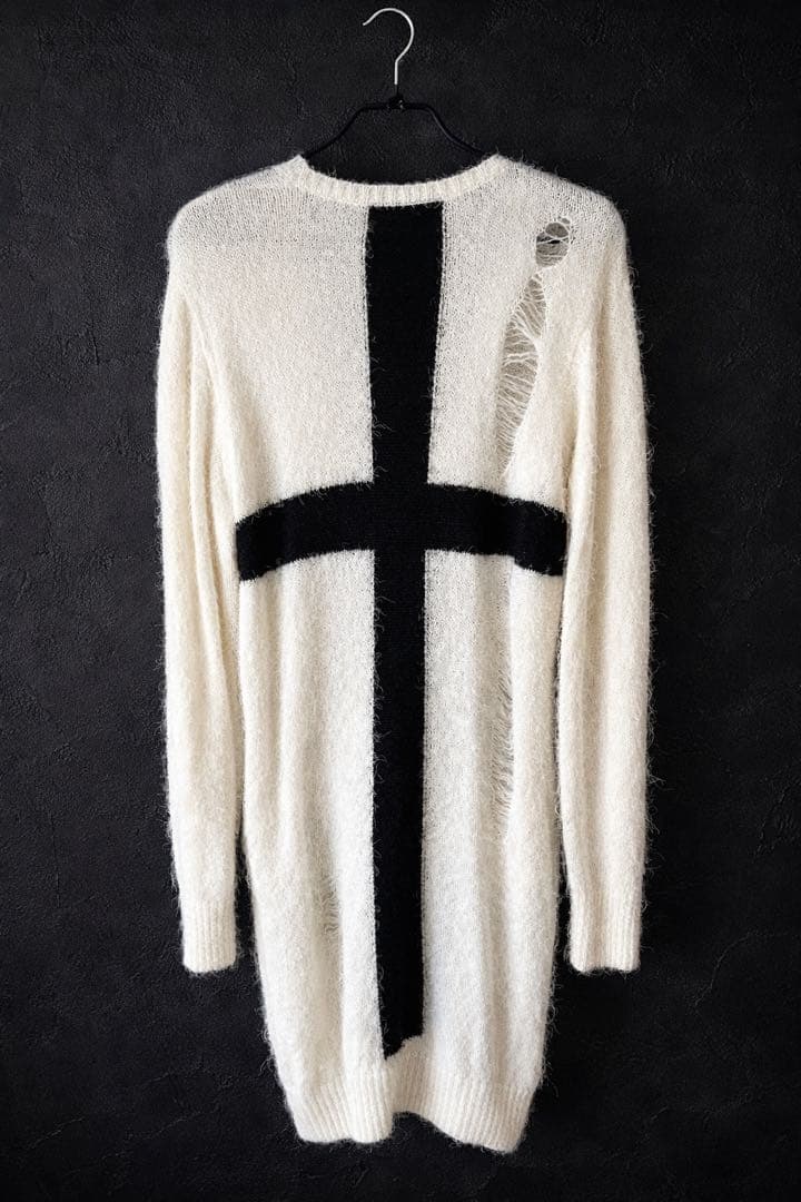 NAOTO SEVEN クロス柄カーディガン