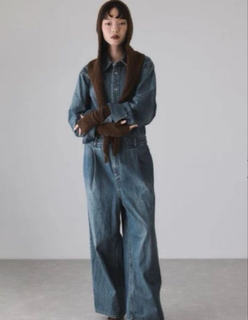 naka新品ADAM ET ROPÉ FEMME デニムジャンプスーツ