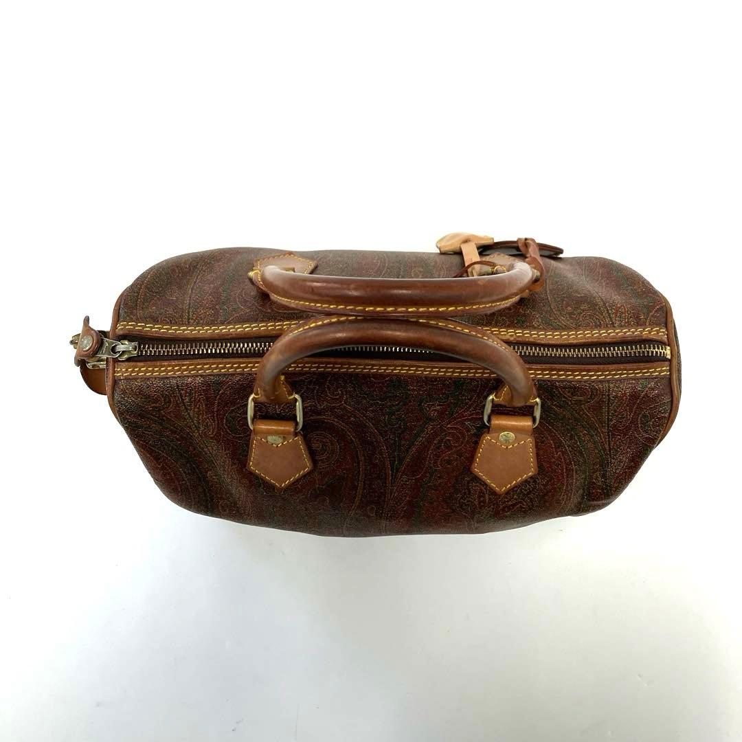 大人気☆ETRO☆エトロ☆ミニボストンバッグ☆レザー☆ペイズリー☆ブラウン！