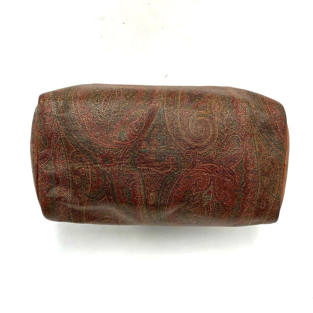 大人気☆ETRO☆エトロ☆ミニボストンバッグ☆レザー☆ペイズリー☆ブラウン！