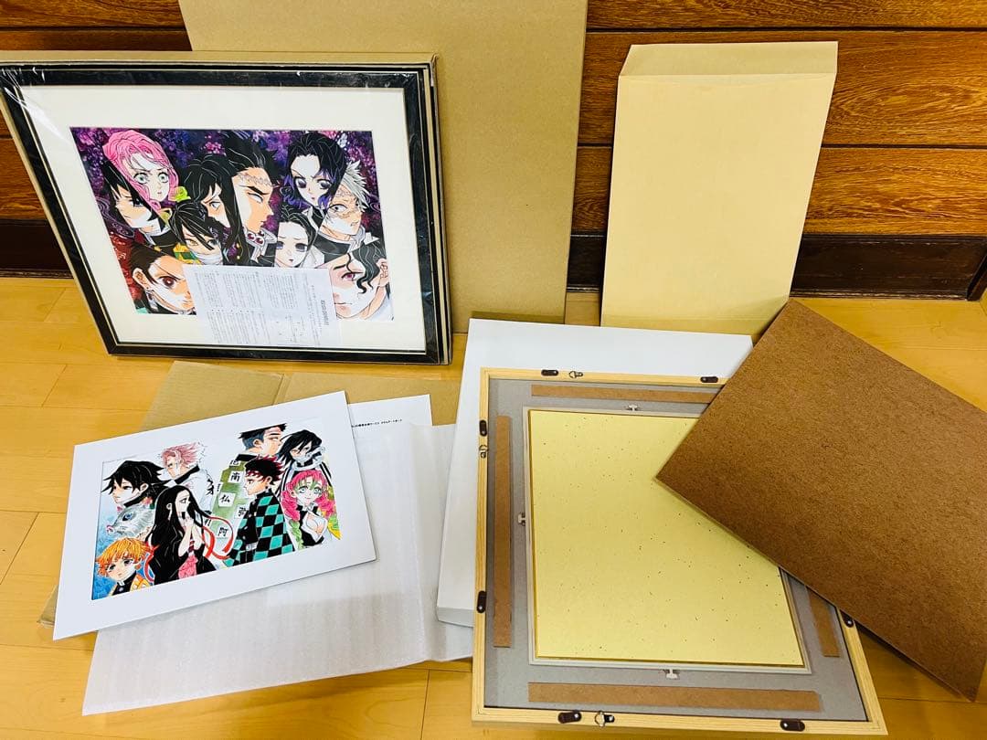 鬼滅の刃　吾峠呼世晴　煉獄直筆サイン色紙　証明書付　高級複製原画メタルアート新品