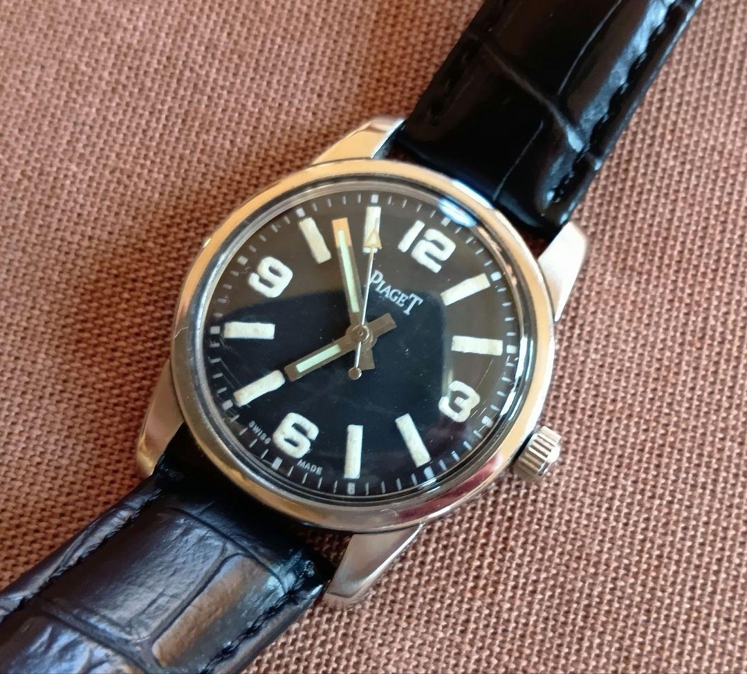 ピアジェ Piaget ヴィンテージ 手巻き腕時計 ブラック