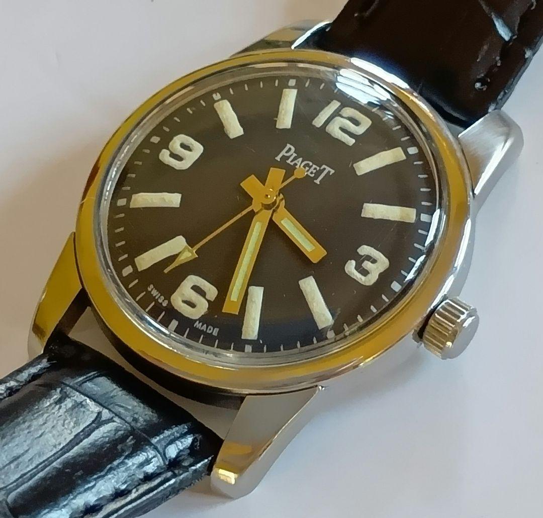 ピアジェ Piaget ヴィンテージ 手巻き腕時計 ブラック