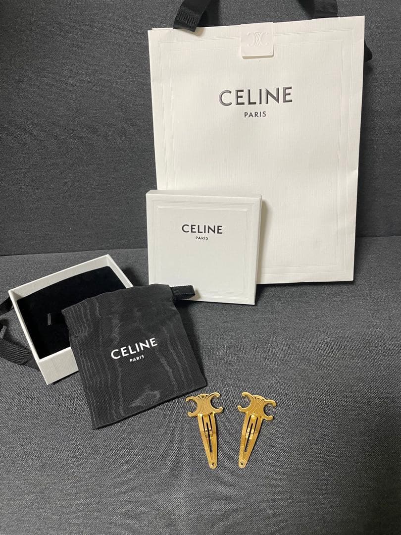 CELINE ゴールド ヘアピン セット