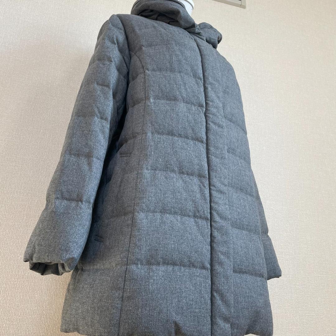 トランスワーク グレー ダウンコート 46 大きいサイズ 美品 秋冬 三陽商会