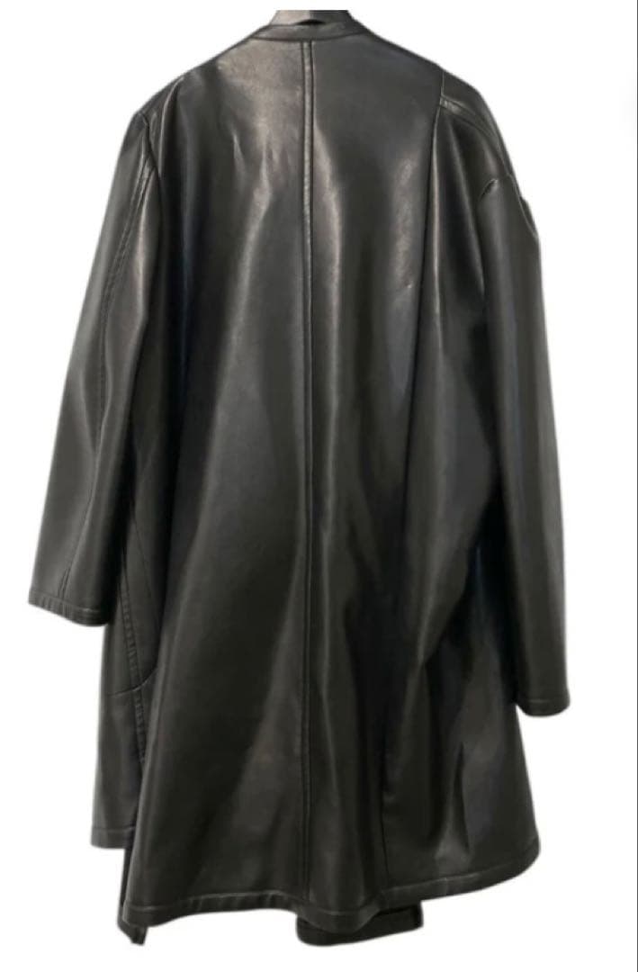 新品 コムデギャルソン コート 4本袖 フェイクレザー 本ライン 川久保玲 希少