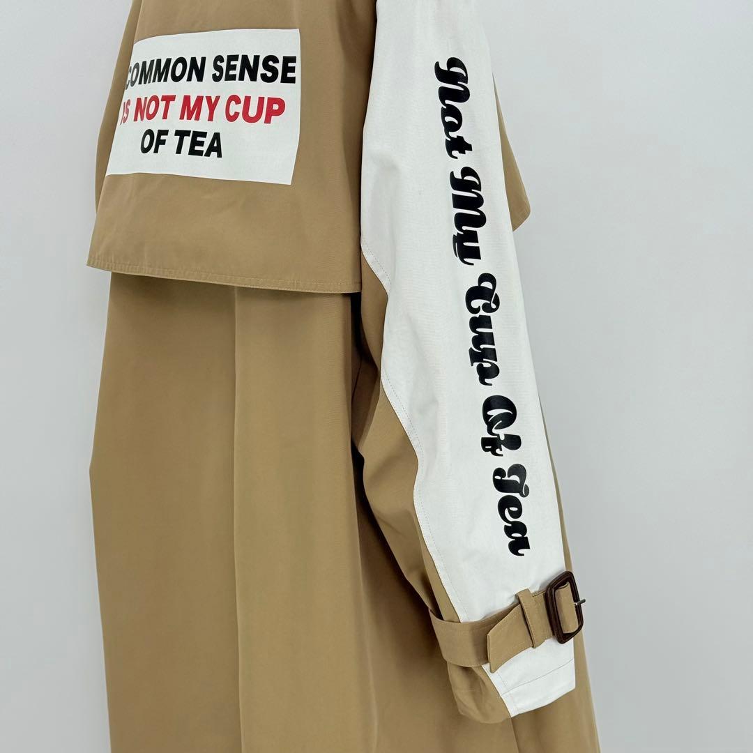 ロゴ可愛い✨ THOMAS MAGPIE トレンチコート ベージュ ベルト付き