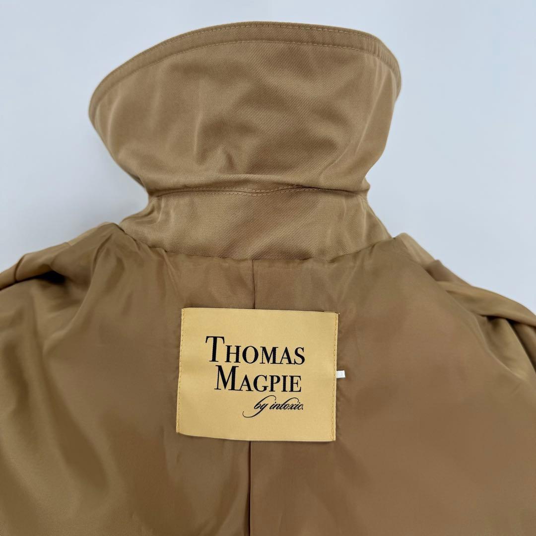 ロゴ可愛い✨ THOMAS MAGPIE トレンチコート ベージュ ベルト付き