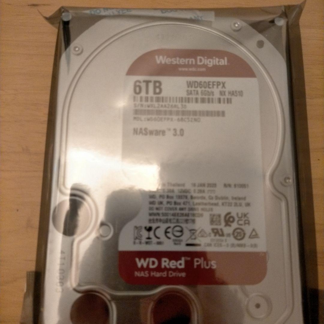 ウエスタンデジタル　ハードドライブ　WD60EFPX 6TB