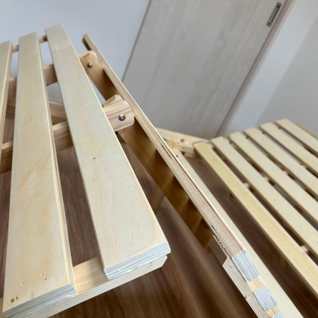 限定価格★【美品】すのこベッド ローベッド 布団干し可！組立簡単！送料込み！