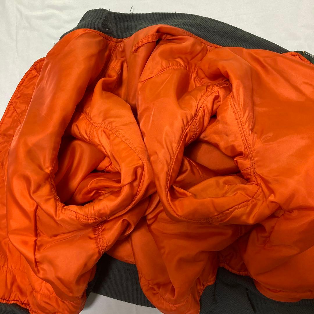 80s⁉️ビンテージ ALPHA USAアルファ MA-1 フライトジャケット L