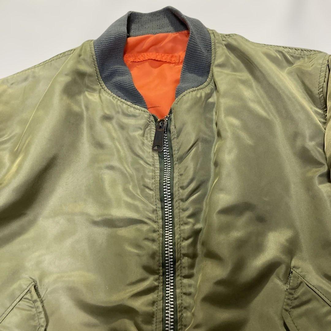 80s⁉️ビンテージ ALPHA USAアルファ MA-1 フライトジャケット L