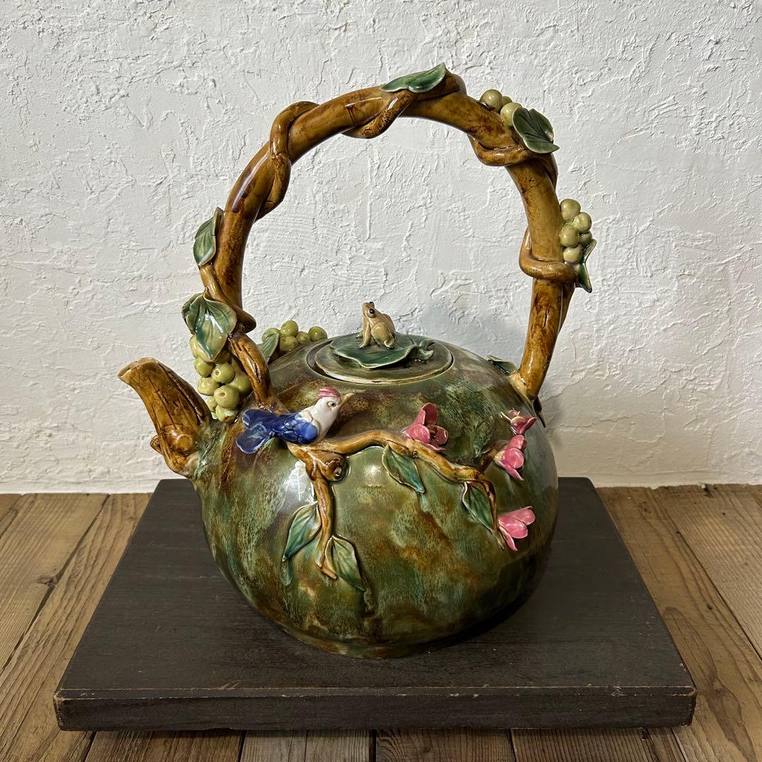 【割れ・欠け・補修なし】特大 急須 骨董 美術品