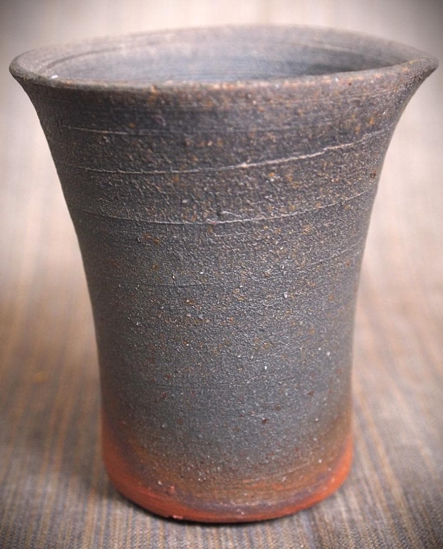 人気作家★中里隆★唐津南蛮麦酒器C★緋色