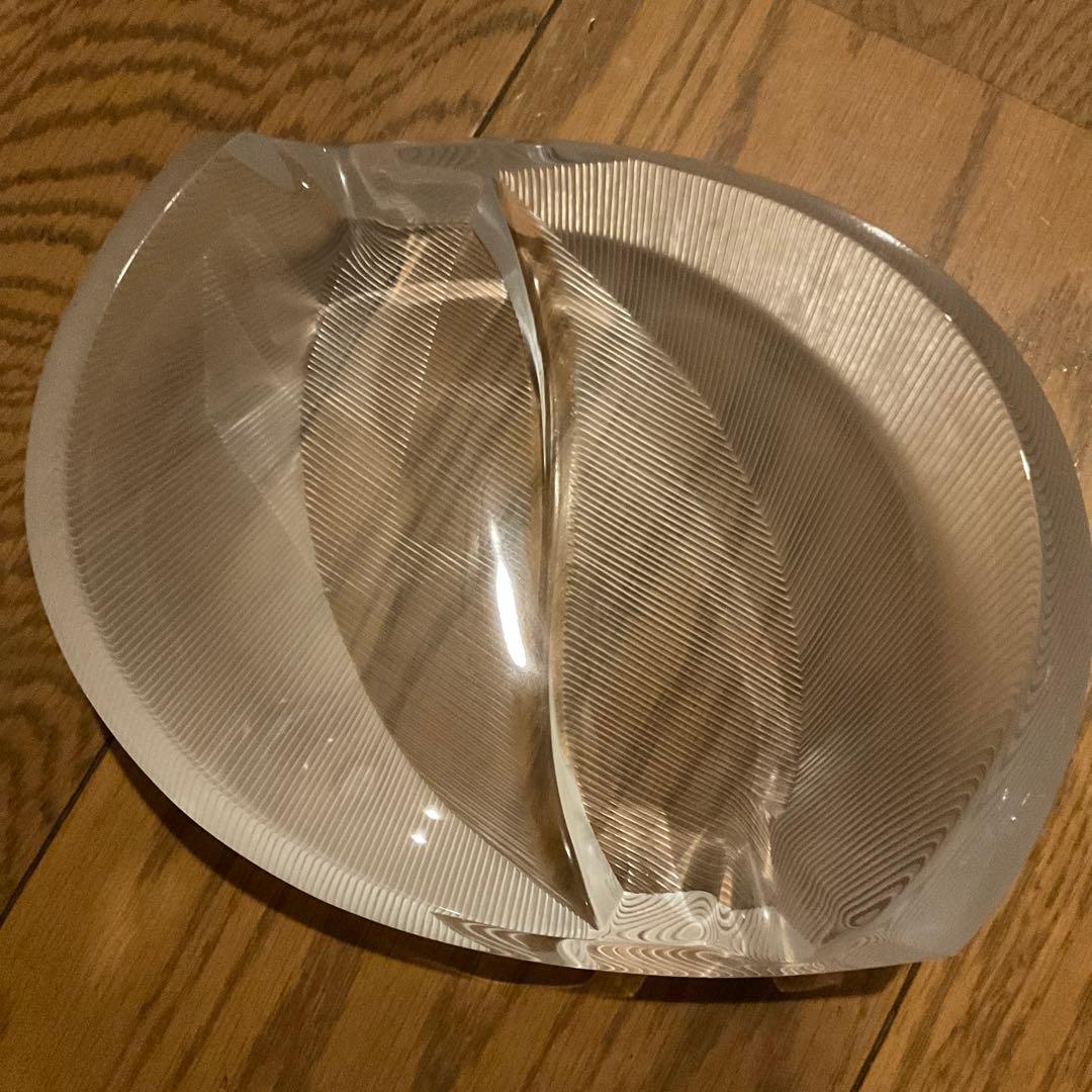 ルネ　ラリック　トレイ　はいざら　オーバル　アッシュトレイ　クリスタル