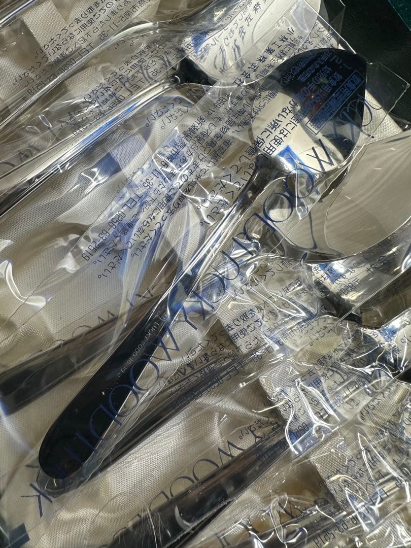 （009）新品未使用　ラッキーウッド　マリエッタ　カトラリーセット5客用40ps