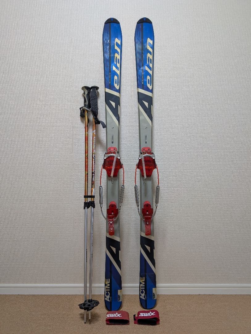 テレマークスキー ElanクルーズPro 160cm ステップカット付 ポール付