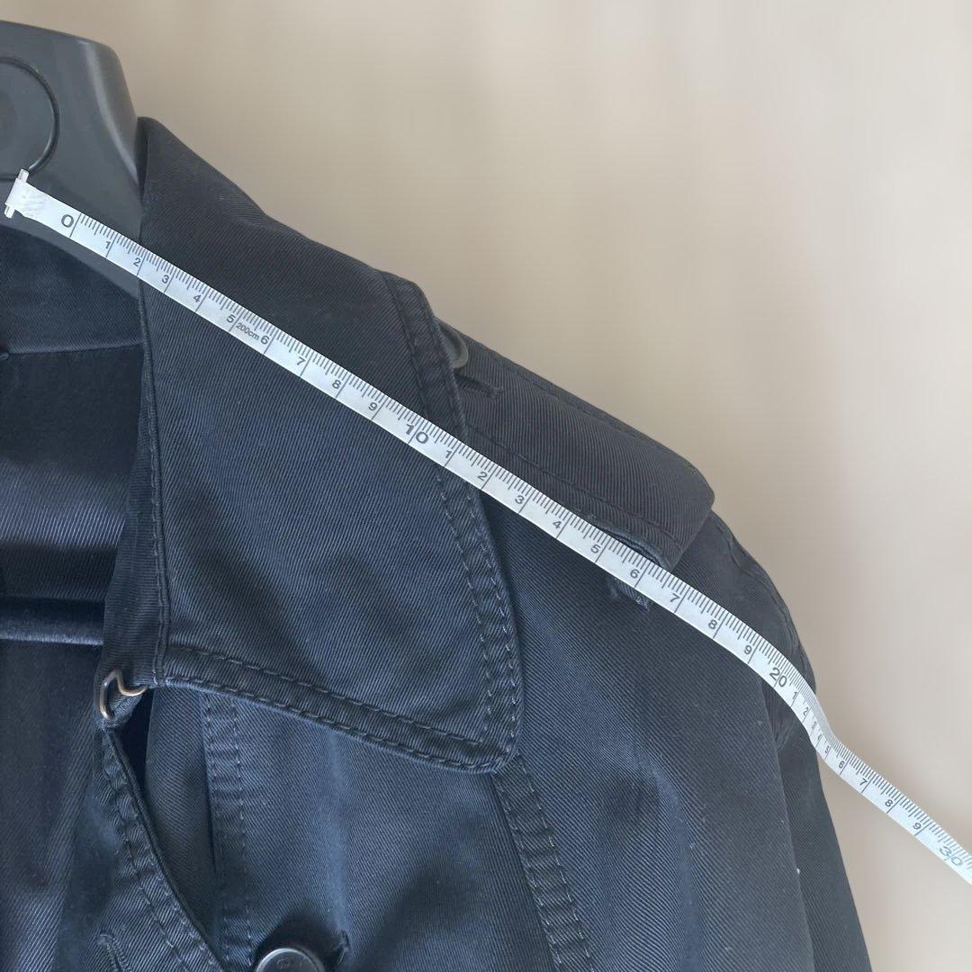 Dior homme05 ブラックトレンチコート　エディデザイン