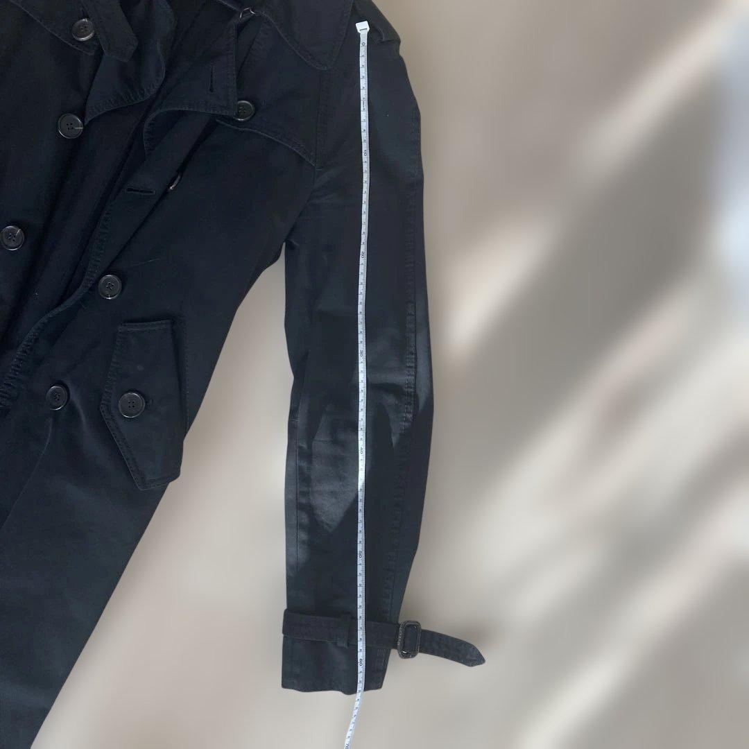 Dior homme05 ブラックトレンチコート　エディデザイン