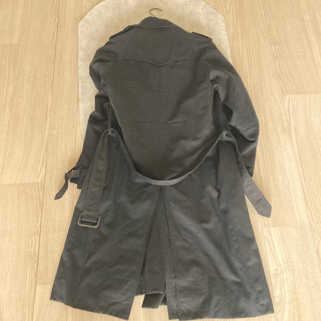 Dior homme05 ブラックトレンチコート　エディデザイン