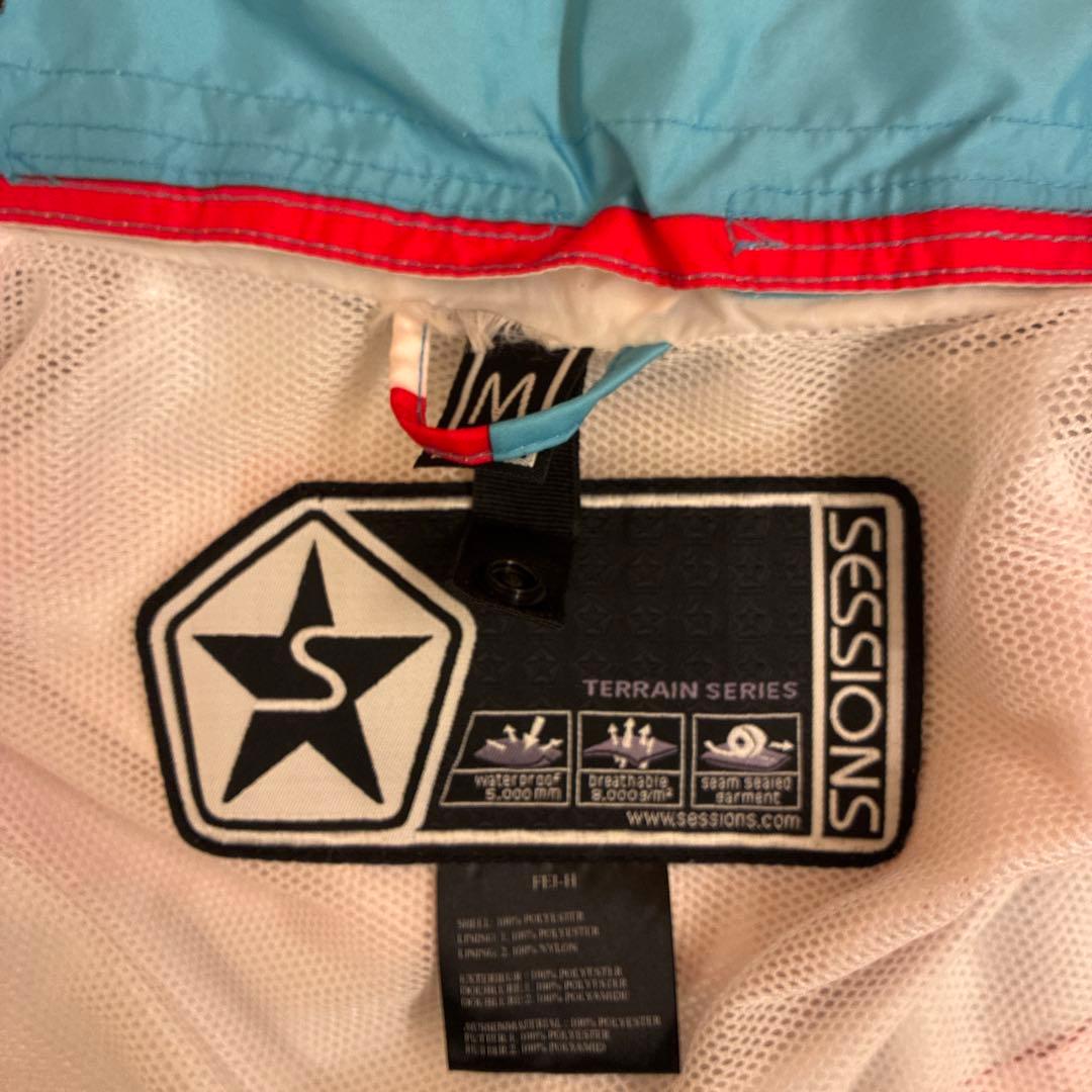 【大幅値下げ】SESSIONS スノーボードウェア 上下セット メンズ Mサイズ
