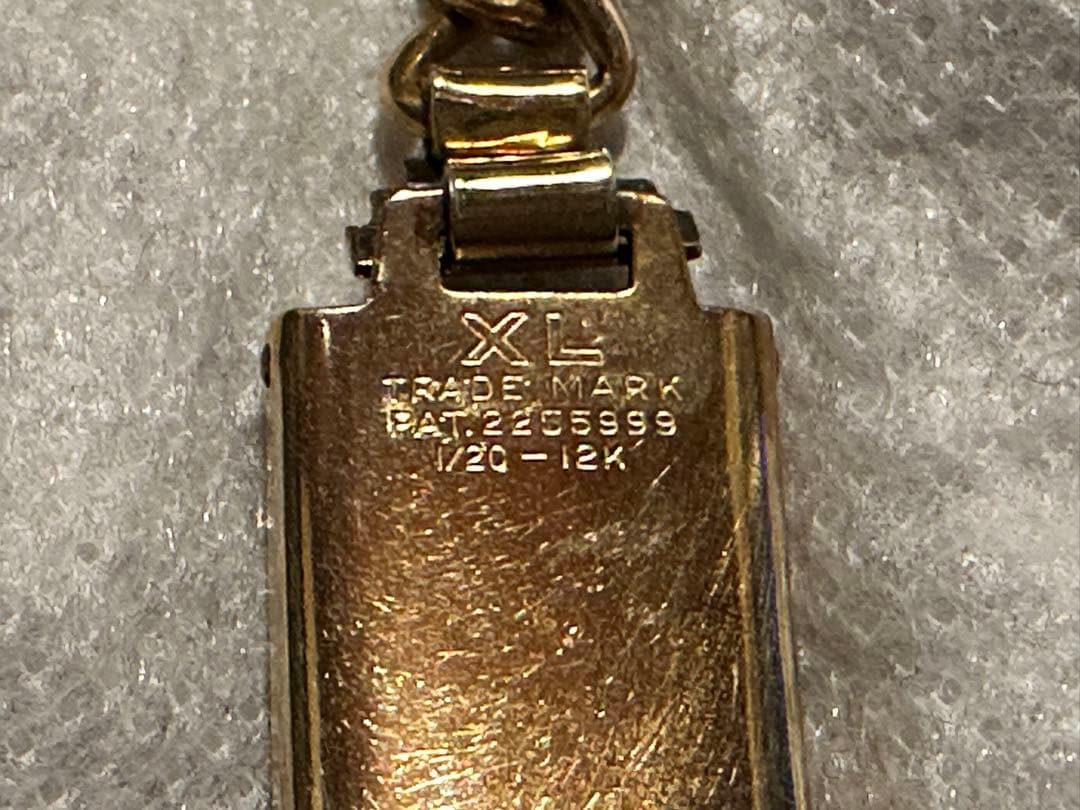 ビンテージ ミリタリーIDブレスレット ゴールド