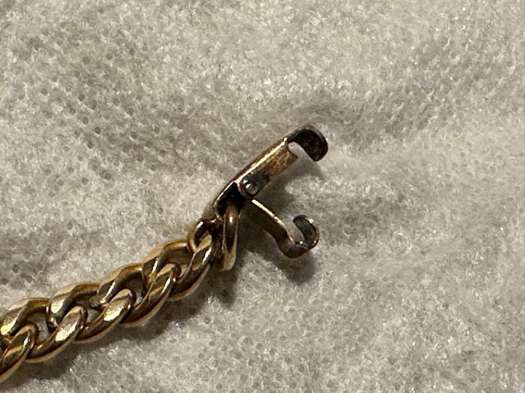 ビンテージ ミリタリーIDブレスレット ゴールド