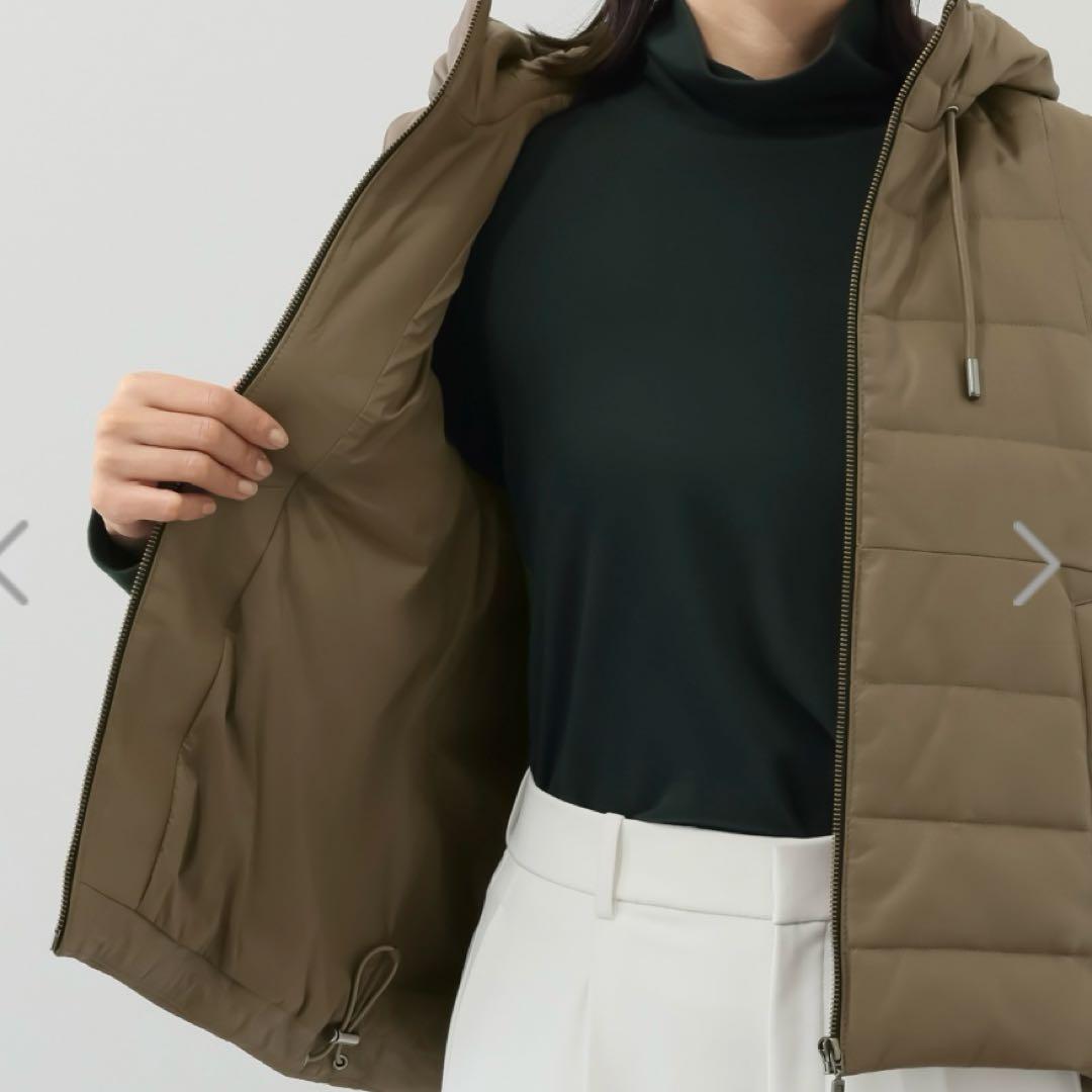 新品！元町ゼラール　ソフトラムレザー　ダウンベスト　トープ