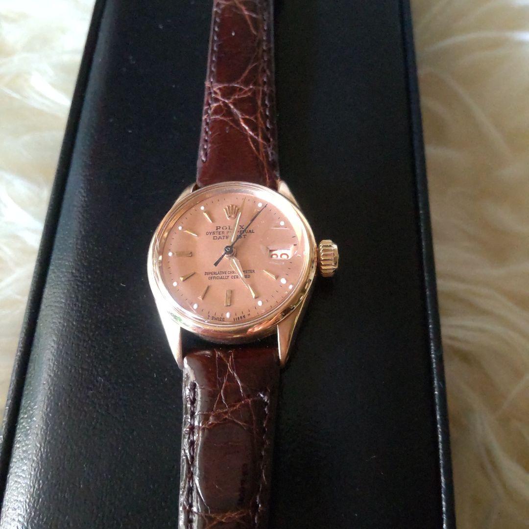 18K ロレックス アンティーク レディース腕時計