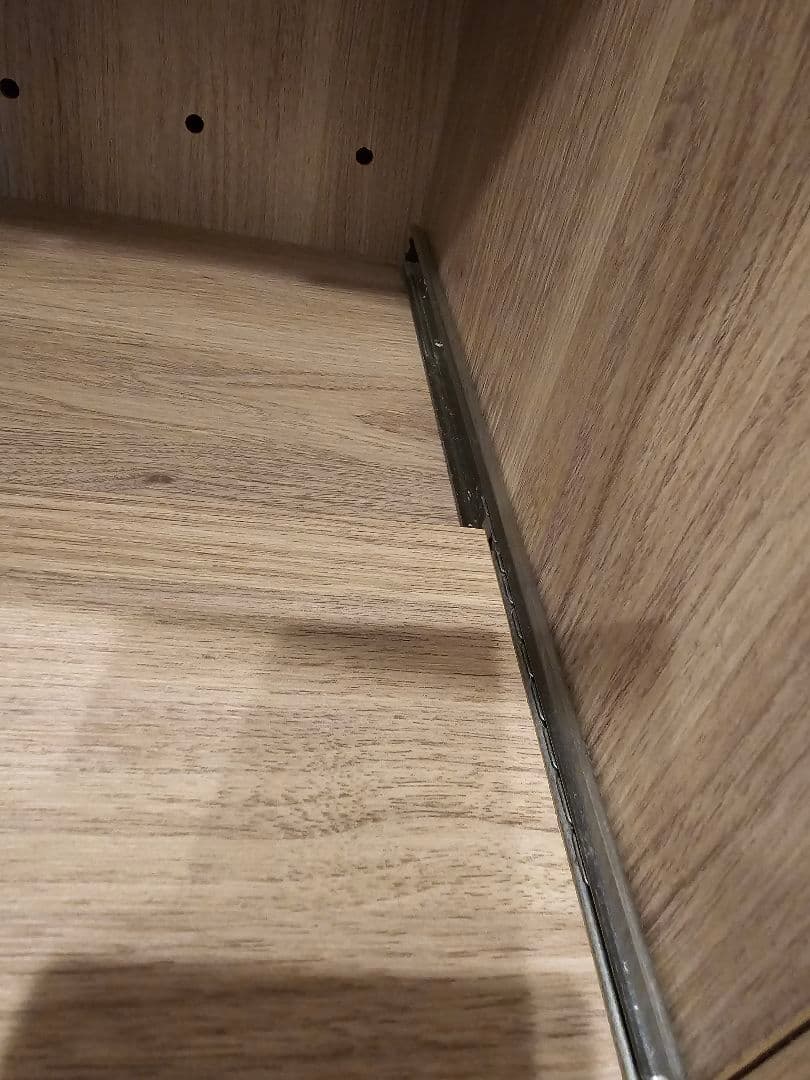 スチールフレーム食器棚 ダークブラウン