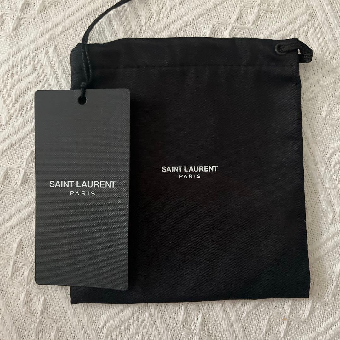 SAINT LAURENT ブラック ネクタイ　保存袋付き