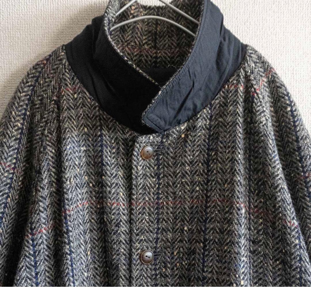 【80S/アーカイブ】Boneville【ツイードバルカラーコートリバーシブル