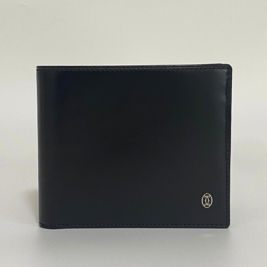 Cartier カルティエ パシャ レザー 二つ折り財布 札入れ ブラック