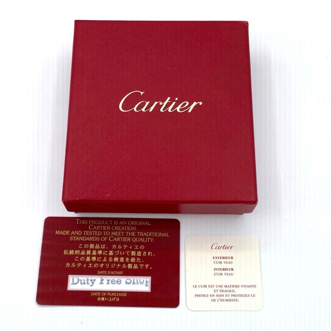Cartier カルティエ パシャ レザー 二つ折り財布 札入れ ブラック