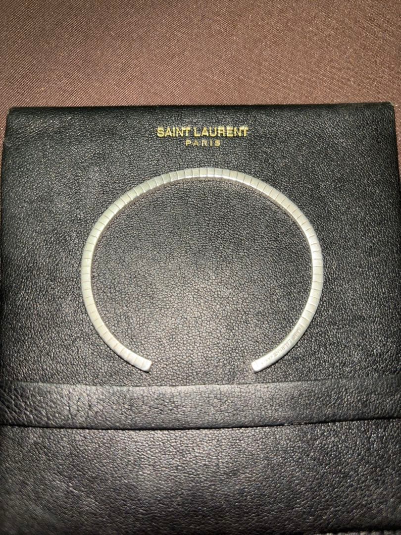 SAINT LAURENT ブレスレット シルバーバングル ギャランティカード