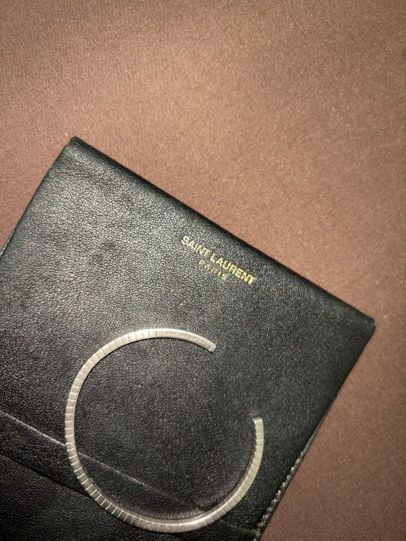 SAINT LAURENT ブレスレット シルバーバングル ギャランティカード