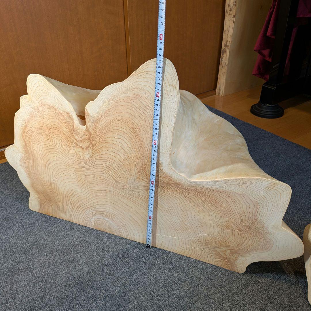 hiro①　天然檜　特大　テーブル　高さ約42㎝