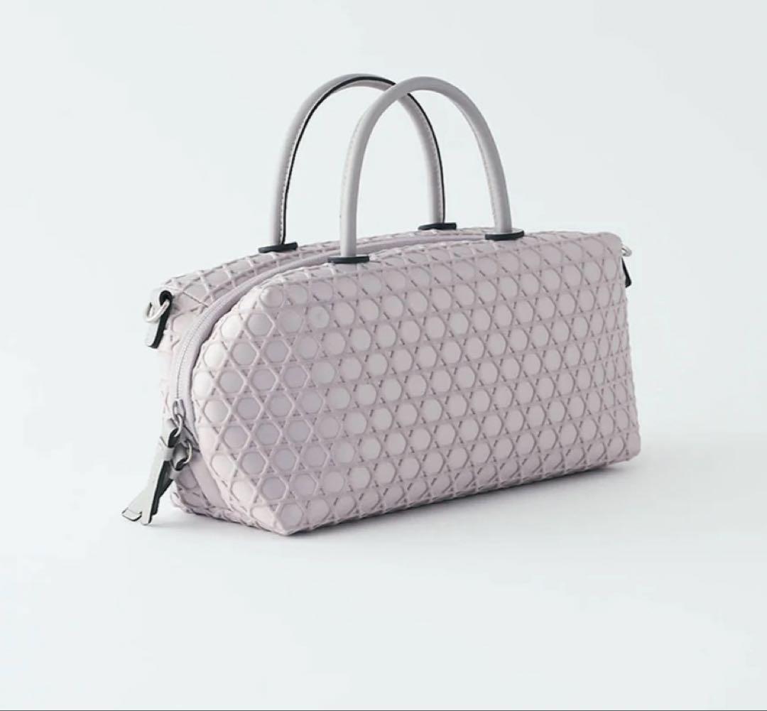 Lapuohラクーオ　ミニボストン　ライトグレー