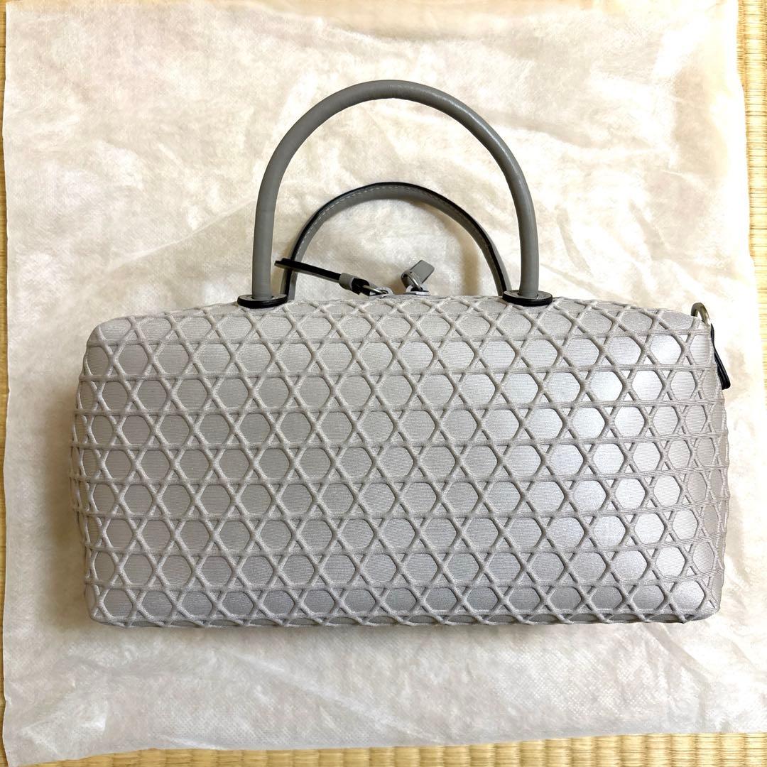 Lapuohラクーオ　ミニボストン　ライトグレー