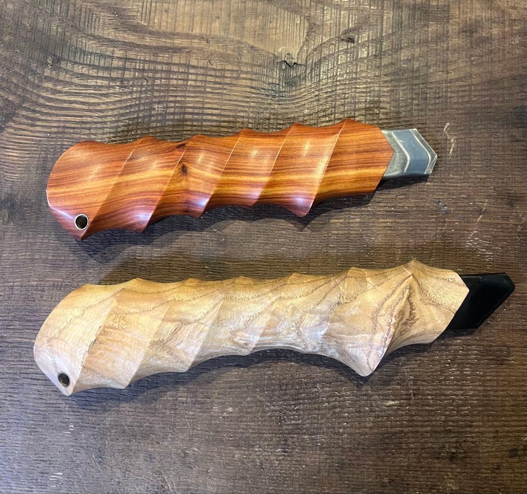 COAT 木製カッターナイフ オートロックJ型 ウネリ パオロサ