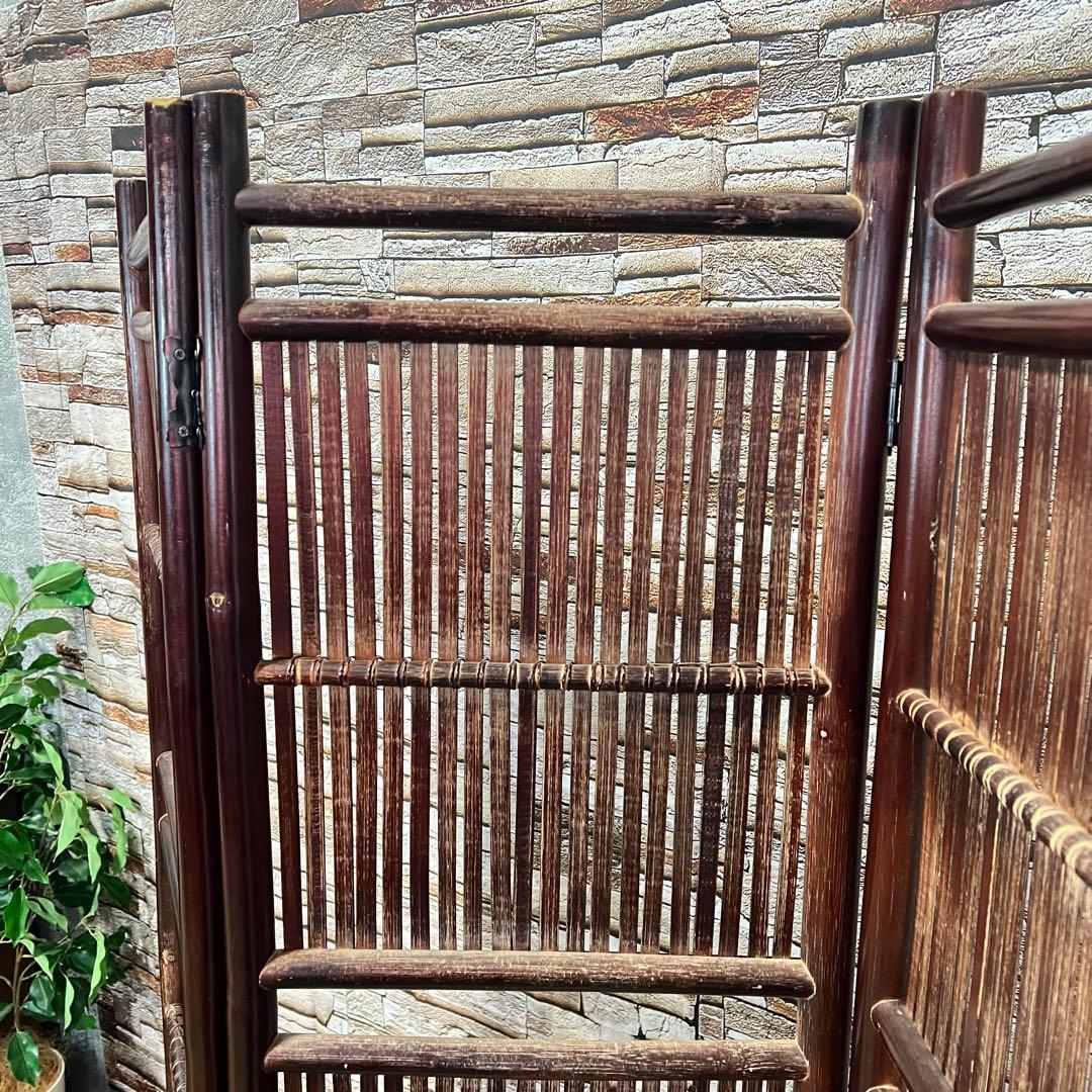 ꧁アジアン家具꧂パーテーション パーティション バンブー 竹 衝立 間仕切り