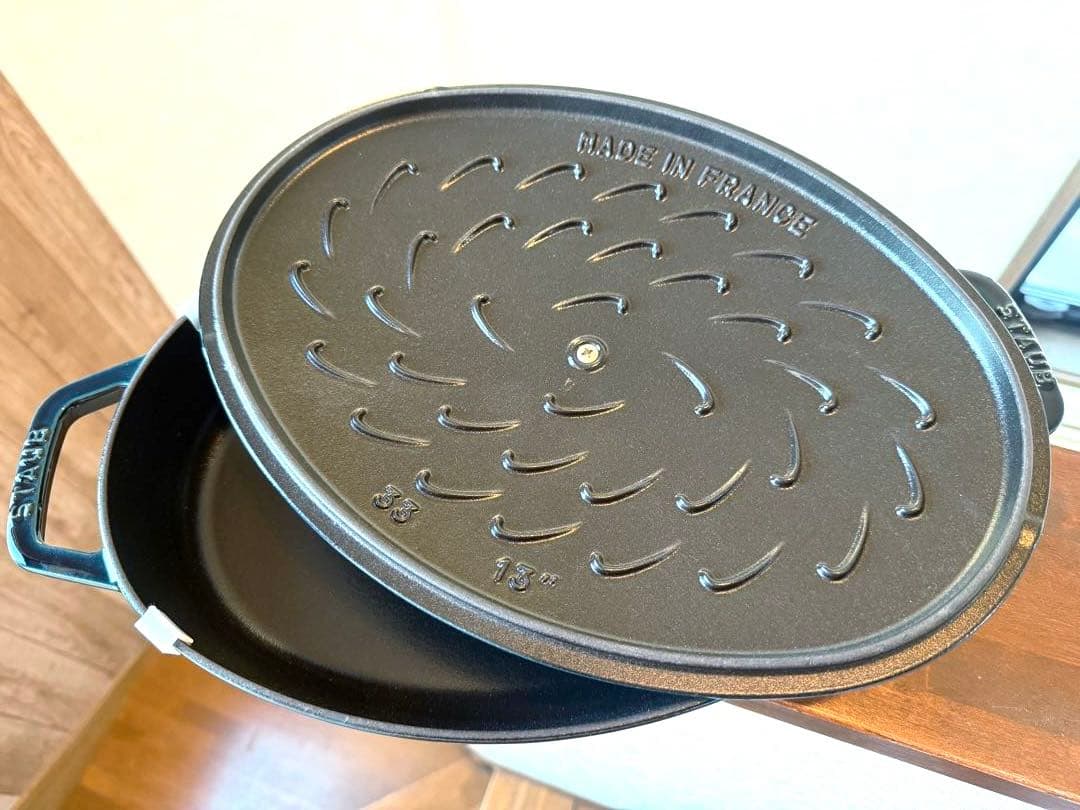 ストウブSTAUB新品未使用ラメールフィッシュオーバルホットプレート生涯保証付