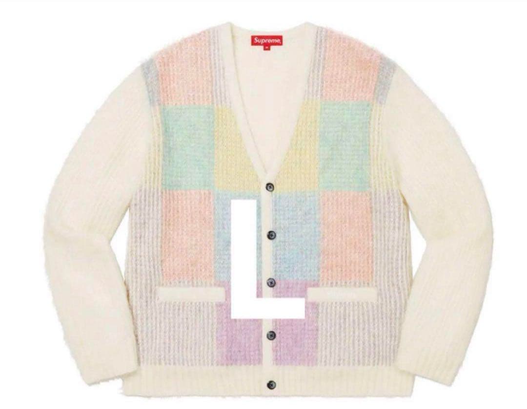 Supreme チェック柄カーディガン L