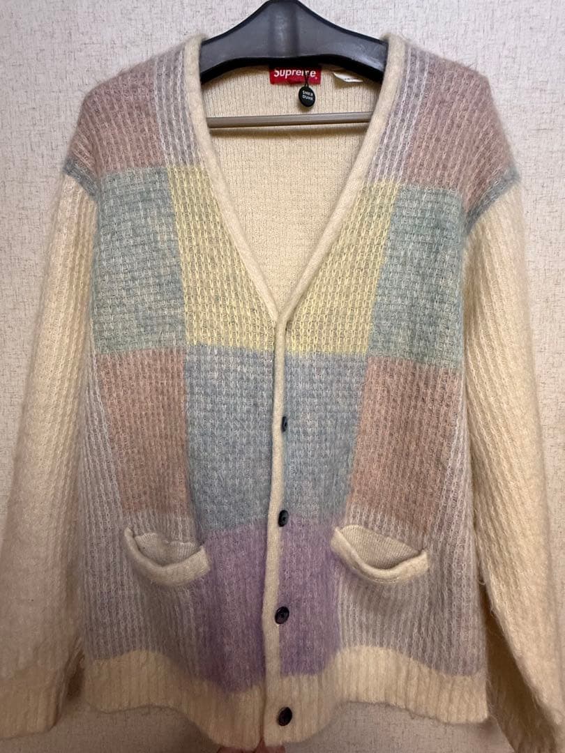 Supreme チェック柄カーディガン L