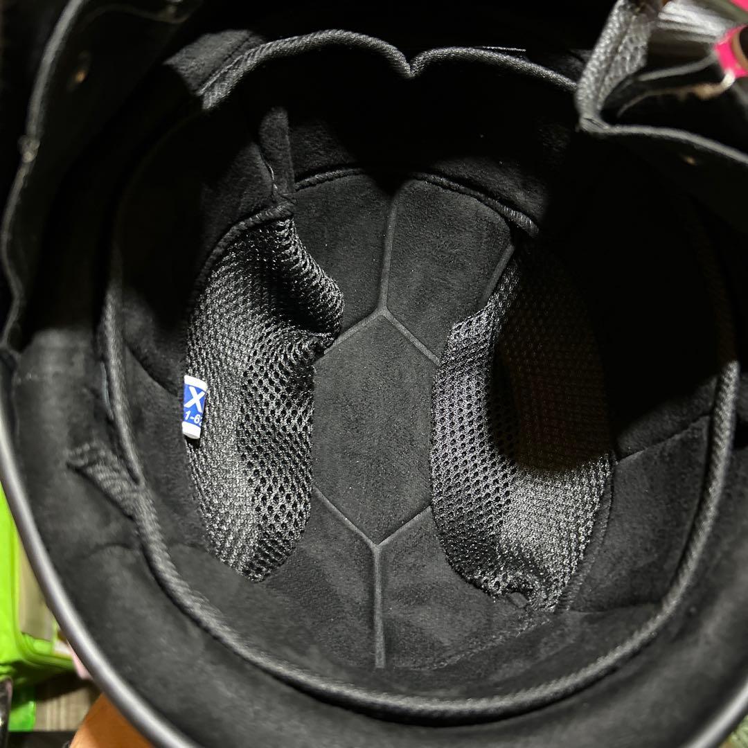 ポリスヘルメット　ハーフキャップ　エイジング　ハーレー　チョッパー　ブコ　ベル