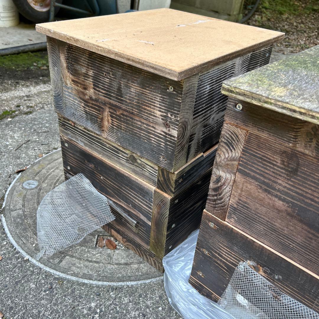 ニホンミツバチ重箱式 巣箱　蜜蜂巣箱　重箱式在庫2